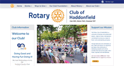 Desktop Screenshot of haddonfieldrotary.org